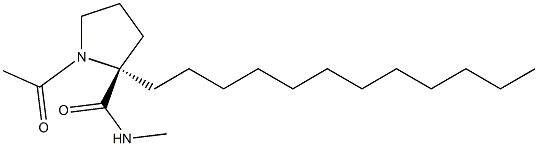 N-acetyl-tauryl-proline methylamide Struktur