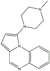 1-(4-methyl-1-piperazinyl)pyrrolo(1,2-a)quinoxaline Struktur