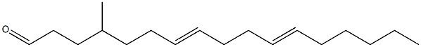 4-methyl-7,11-heptadecadienal Struktur