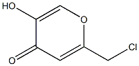 2-chloromethyl-5-hydroxy-4-pyranone Struktur