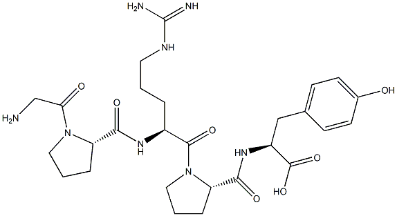 glycyl-prolyl-arginyl-prolyl-tyrosine Struktur