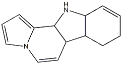 hexahydroindolizino(8,7-b)indole Struktur