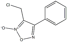 3-chloromethyl-4-phenyl-1,2,5-oxadiazole-2-oxide Struktur