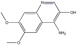 4-amino-6,7-dimethoxy-3-quinolinol Struktur