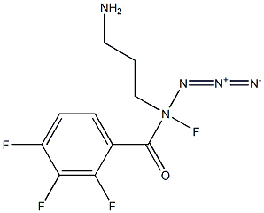 3-(n-azidotetrafluorobenzoylamino)propylamine Struktur