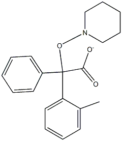 methylpiperidylbenzilate Struktur