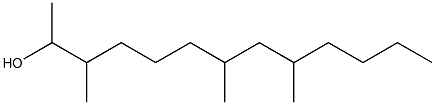 3,7,9-trimethyl-2-tridecanol Struktur