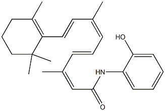 N-(2-hydroxyphenyl)retinamide Struktur