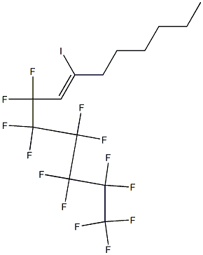 1,1,1,2,2,3,3,4,4,5,5,6,6---tridecafluoro-8-iodo-7-tetradecene Struktur