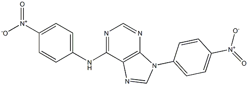 N6,N9-(BIS-PARA-NITROPHENYL)ADENINE Struktur