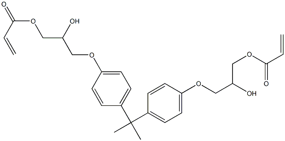 2,2-BIS(4-(2-HYDROXY-3-ACRYLOXYPROPOXY)PHENYL)-PROPANE Struktur