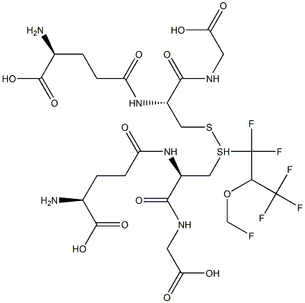 S-(2-(FLUOROMETHOXY)-1,1,3,3,3-PENTAFLUOROPROPYL)GLUTATHIONE Struktur