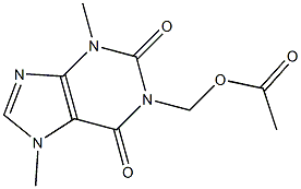 1-(ACETOXYMETHYL)THEOBROMINE Struktur