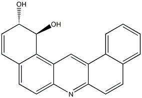 (+-)-TRANS-1,2-DIHYDROXY-1,2-DIHYDRODIBENZO(A,J)ACRIDINE Struktur