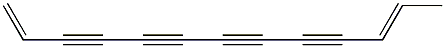 1,11-TRIDECADIEN-3,5,7,9-TETRAYNE Struktur