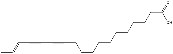 CIS-9,TRANS-16-OCTADECADIENE-12,14-DIYNOICACID Struktur