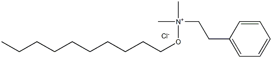 BENZYLDIMETHYLDECYLOXYMETHYLAMMONIUMCHLORIDE Struktur