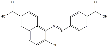 1-(4'-CARBOXYPHENYLAZO)-2-NAPHTHOL-6-CARBOXYLICACID Struktur