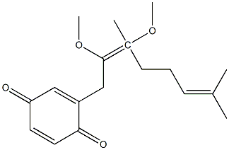 2,3-DIMETHOXYGERANYLBENZOQUINONE Struktur