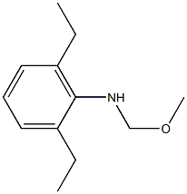 2,6-DIETHYL-N-(METHOXYMETHYL)ANILINE Struktur