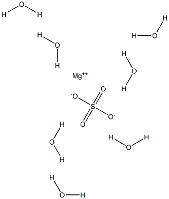 MAGNESIUM(II)SULPHATE,HEPTAHYDRATE Struktur