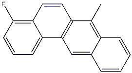 4-FLUORO-7-METHYLBENZANTHRACENE Struktur