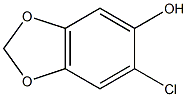 2-CHLORO-4,5-(METHYLENEDIOXY)PHENOL Struktur