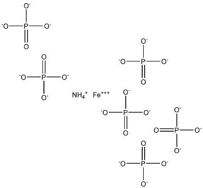 FERRICAMMONIUMHEXAPHOSPHATE Struktur