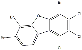 TRIBROMO-TRICHLORODIBENZOFURAN Struktur