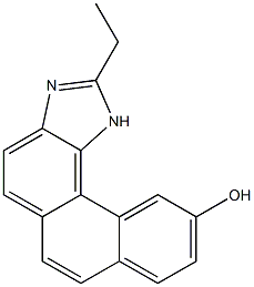 2-ETHYL-PHENANTHRO(3,4-D)IMIDAZOL-10-OL Struktur