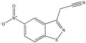 5-NITRO-BENZISOTHIAZOLE-3-METHYLCYANIDE Struktur