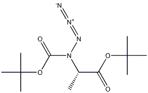 N-TERT-BUTYLOXYCARBONYL-AZIDOALANINE,TERT-BUTYLESTER Struktur