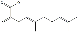 GERANYLBUTENOATE Struktur