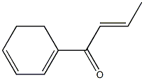 1-(CYCLOHEXADIENYL)-2-BUTEN-1-ONE Struktur