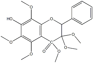 7-HYDROXY-3,5,6,8,3,4-HEXAMETHOXYFLAVONE Struktur