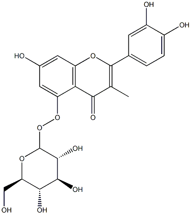 METHYL-O-QUERCETINGLUCOSIDE Struktur