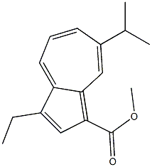 METHYL-3-ETHYL-7-ISOPROPYL-1-AZULENECARBOXYLATE Struktur