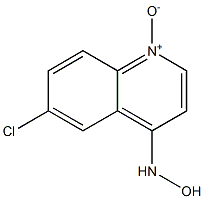 6-CHLORO-4-(HYDROXYAMINO)QUINOLINE1-OXIDE Struktur