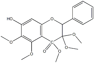 7-HYDROXY-3,5,6,3,4-PENTAMETHOXYFLAVONE Struktur