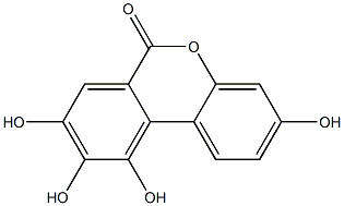 3,8,9,10-TETRAHYDROXYDIBENZO(B,D)PYRAN-6-ONE Struktur