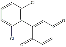 2-(2',6'-DICHLOROPHENYL)-1,4-BENZOQUINONE Struktur