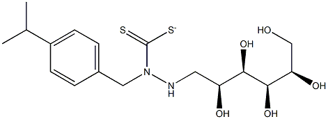 N-PARA-ISOPROPYLBENZYL-D-GLUCAMINEDITHIOCARBAMATE Struktur