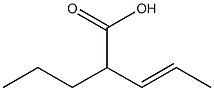 2-N-PROPYL-3-PENTENOICACID Struktur