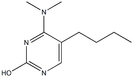 BUTYLDIMETHYLAMINOHYDROXYPYRIMIDINE Struktur