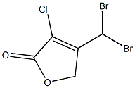 3-CHLORO-4-(DIBROMOMETHYL)-2(5H)-FURANONE Struktur