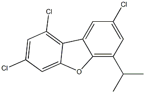 6-ISOPROPYL-1,3,8-TRICHLORODIBENZOFURAN Struktur