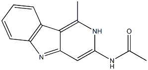 3-ACETAMIDO-1-METHYL-PYRIDO[4,3-B]INDOLE Struktur