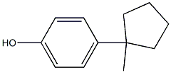 4-(1-METHYLCYCLOPENTAN-1-YL)PHENOL Struktur