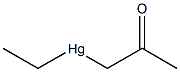 ETHYLMERCURYACETONE Struktur