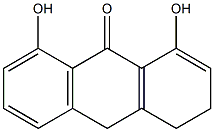 1:8-DIHYDROXY-3:4-DIHYDROANTHRONE Struktur